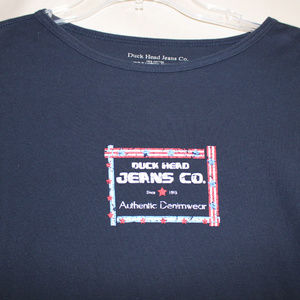 Woman's Duck Head Jeans Co. Short Sleeve Blue